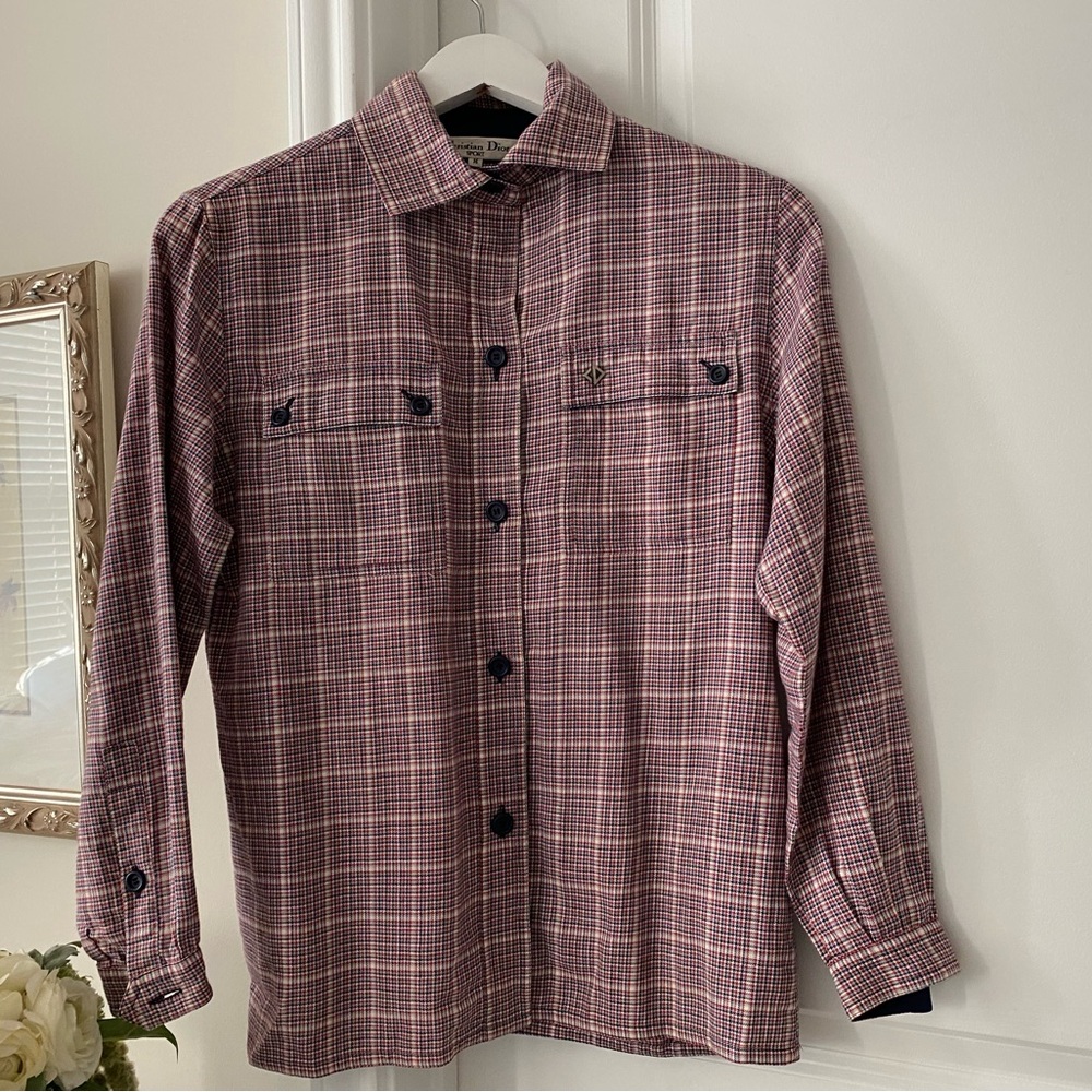 Pre-owned Women Christian Dior Sport Long Sleeve Button Down Shirt, Size M